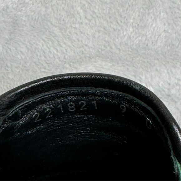 Gucci Sneakers Mens size 9 Black G/9.5 US/43 EUR GG Monogram Embossed Leather - Picture 2 of 10